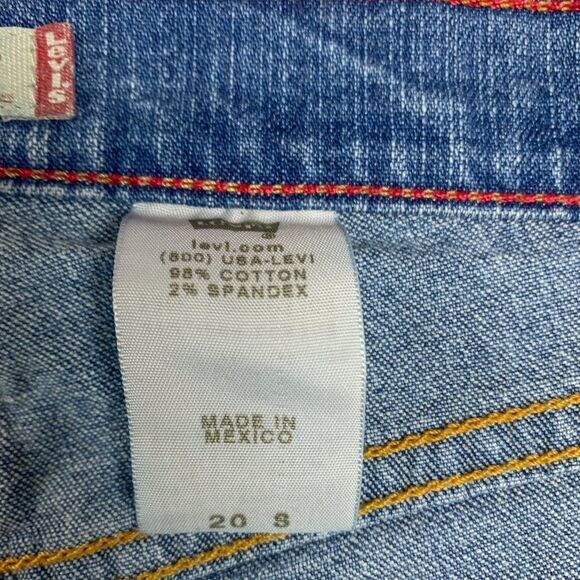 Levis 550 Jeans Womens 20 Short Blue Relaxed Bootcut Denim Western Stretch 36x29 - Picture 11 of 16